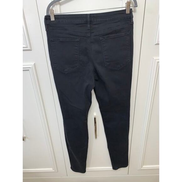 Athleta Women's Tall Black Skinny Jeans Size 12 Mid-Rise Stretch Denim - Picture 5 of 7